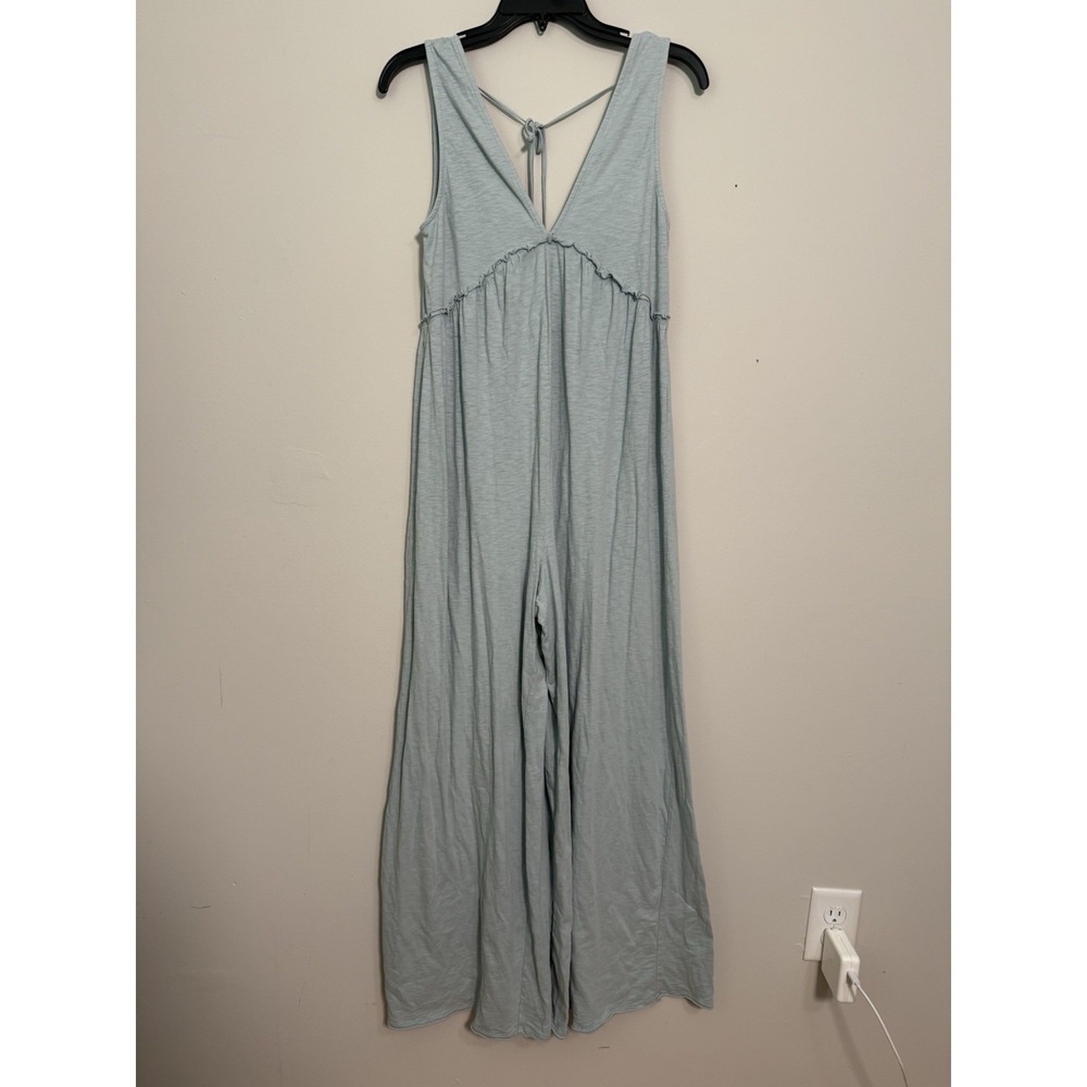 American Eagle Boho Wide Leg Jumpsuit Sz XS Tie Back Sleeveless Resort Cute